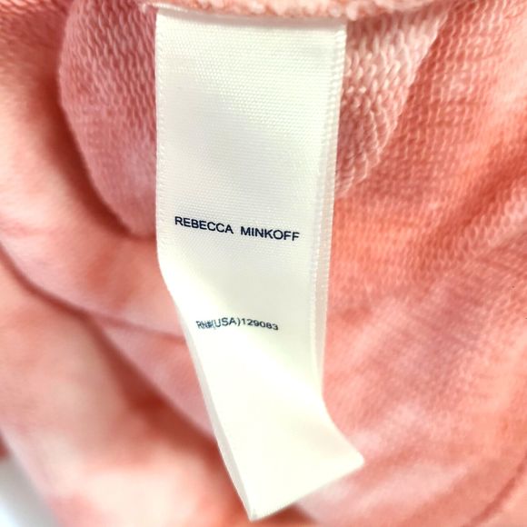 Rebecca Minkoff Rosie SweatshirtSize XL Tie-Dye Pink Pullover Balloon Sleeves - Picture 10 of 13